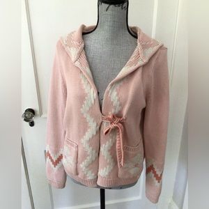 Odd Molly pink Aztec 100% cotton sweater